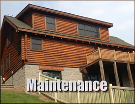  Mackville, Kentucky Log Home Maintenance